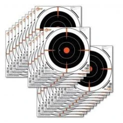 Allen EZ Aim Paper 8" X 8" Bullseye Black/Orange/White 26 Pack