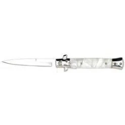 Ruko Knives Ruko White Pearl Acrylic A/O Stiletto
