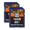 Delkin Devices 16GB SDHC U1 SD Card 2pk