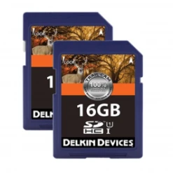 Delkin Devices 16GB SDHC U1 SD Card 2pk