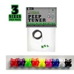 Bowmar Archery Peep Tuner - 3 Sizes Per Pack